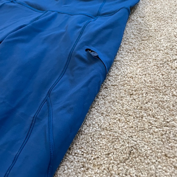 Blue lululemon athletica full length legging with zipper pocket - Picture 3 of 4